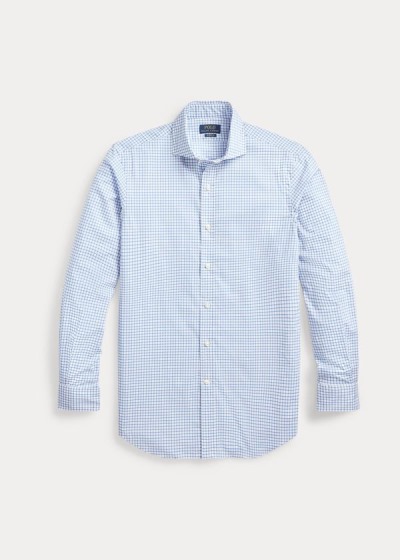 Men's Polo Ralph Lauren Classic Fit Plaid Poplin Shirts | 841973ETQ